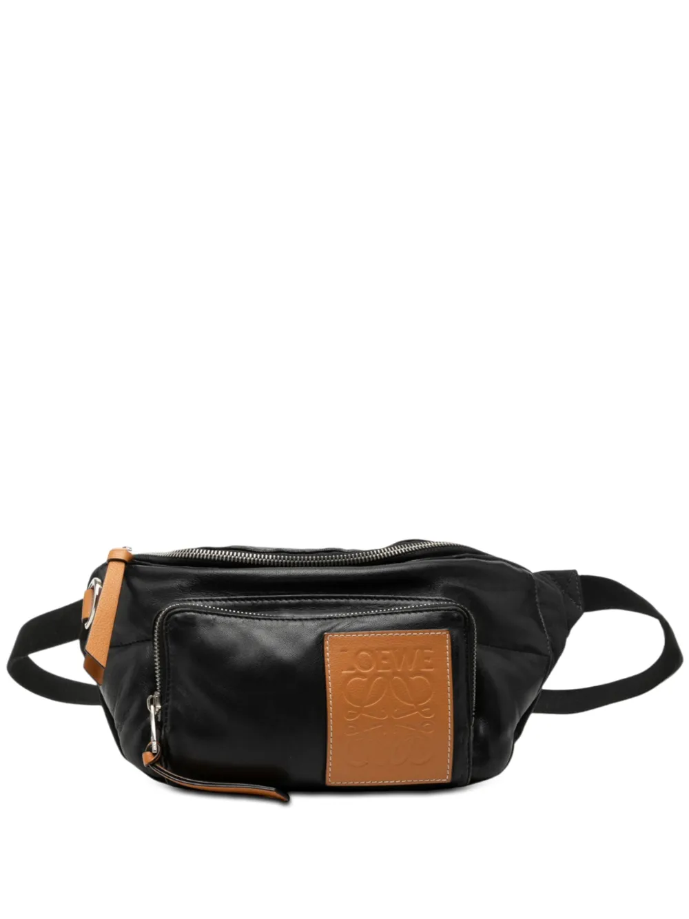 Loewe Pre-Owned 2019 Nappa Anagram Puffy belt bag - Nero
