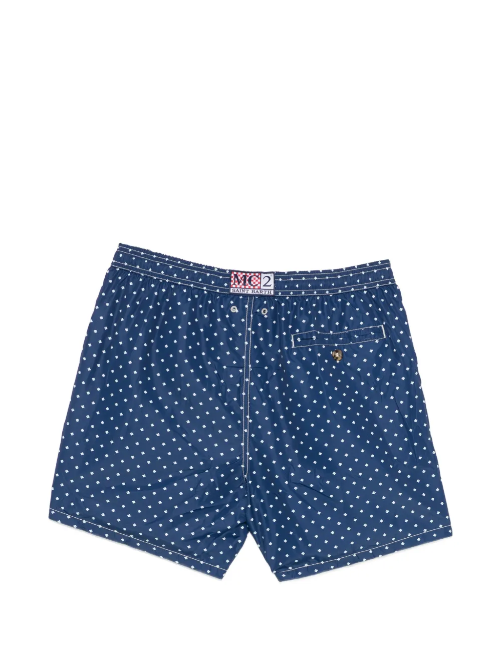 MC2 Saint Barth Zwembroek met vissenprint Blauw