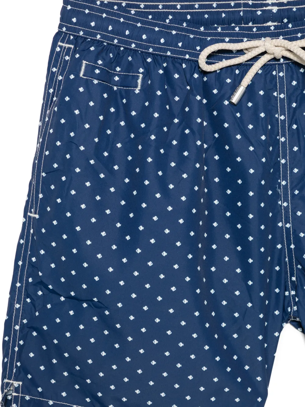 MC2 Saint Barth Zwembroek met vissenprint Blauw