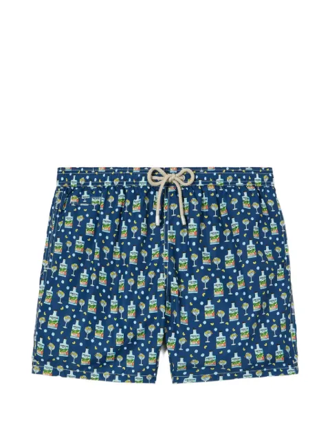 MC2 Saint Barth Lighting Micro swim shorts with portofino gin print
