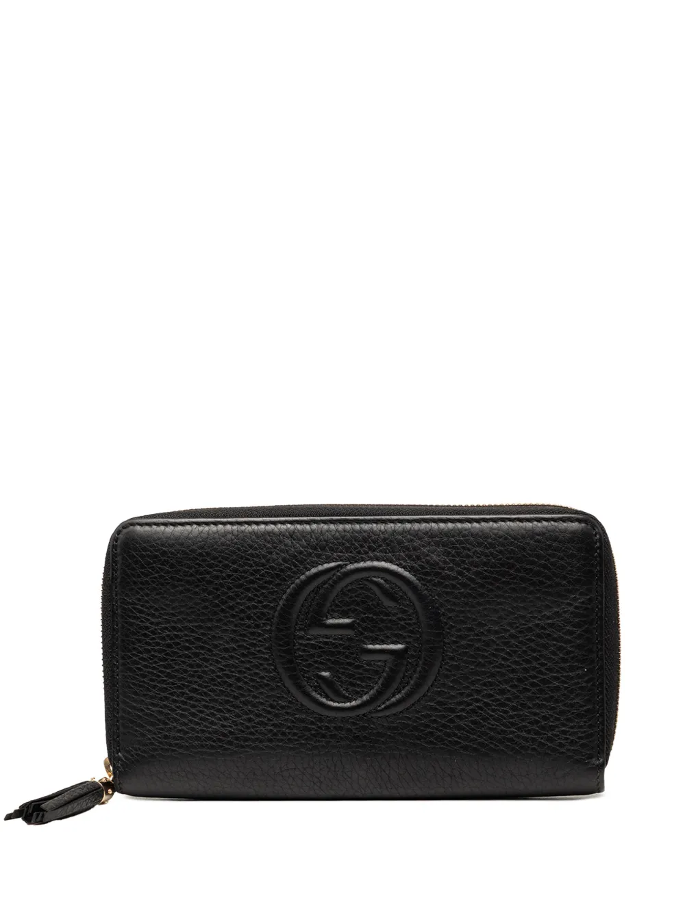 Gucci Pre-Owned 2000-2015 Calfskin Soho Zip Around Continental Wallet long wallets - Nero