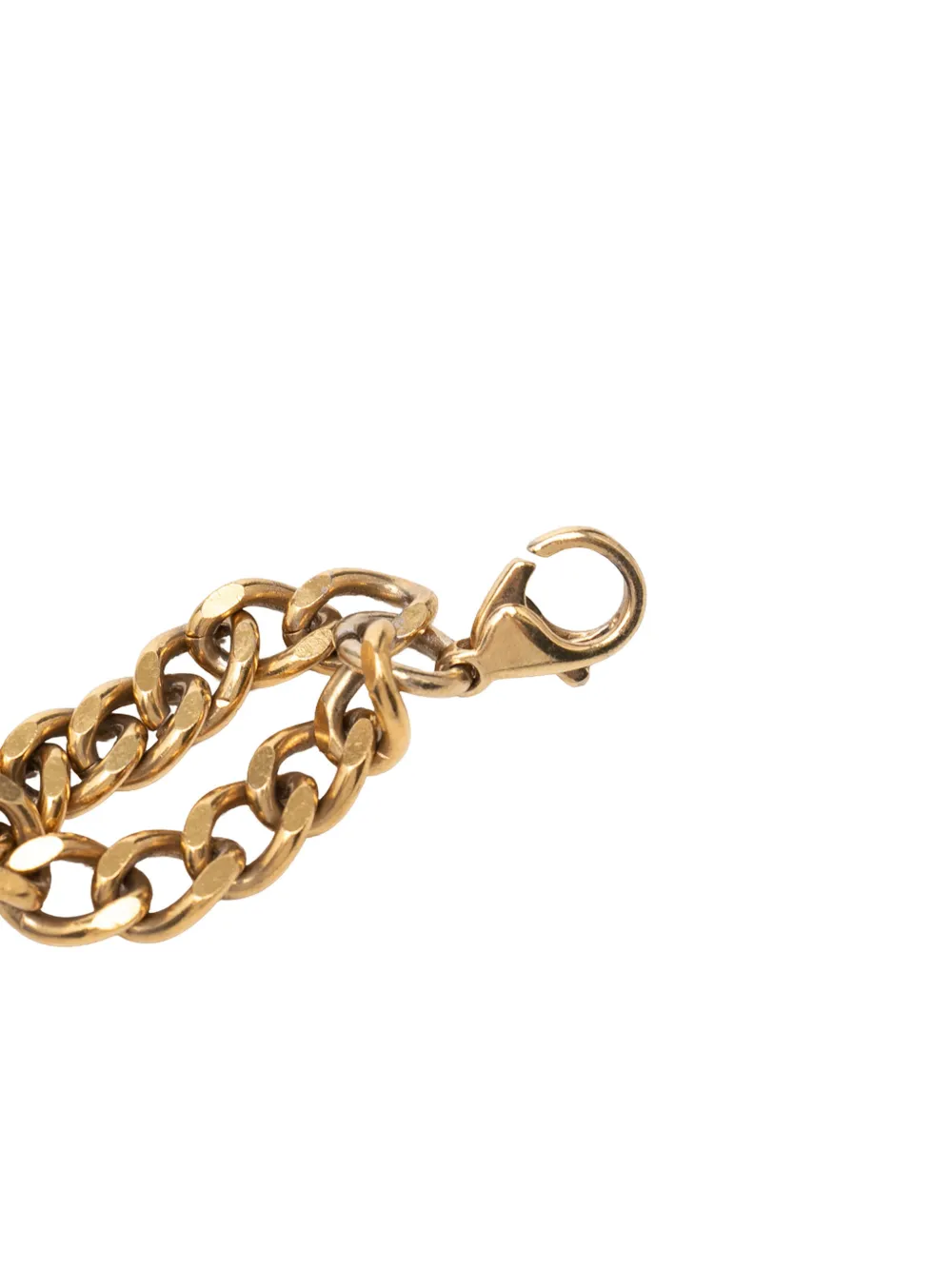 Chanel Pre-owned 1970-1980 CC Gold Plated Strass Coco Plaque Double Chain Belt, view 5