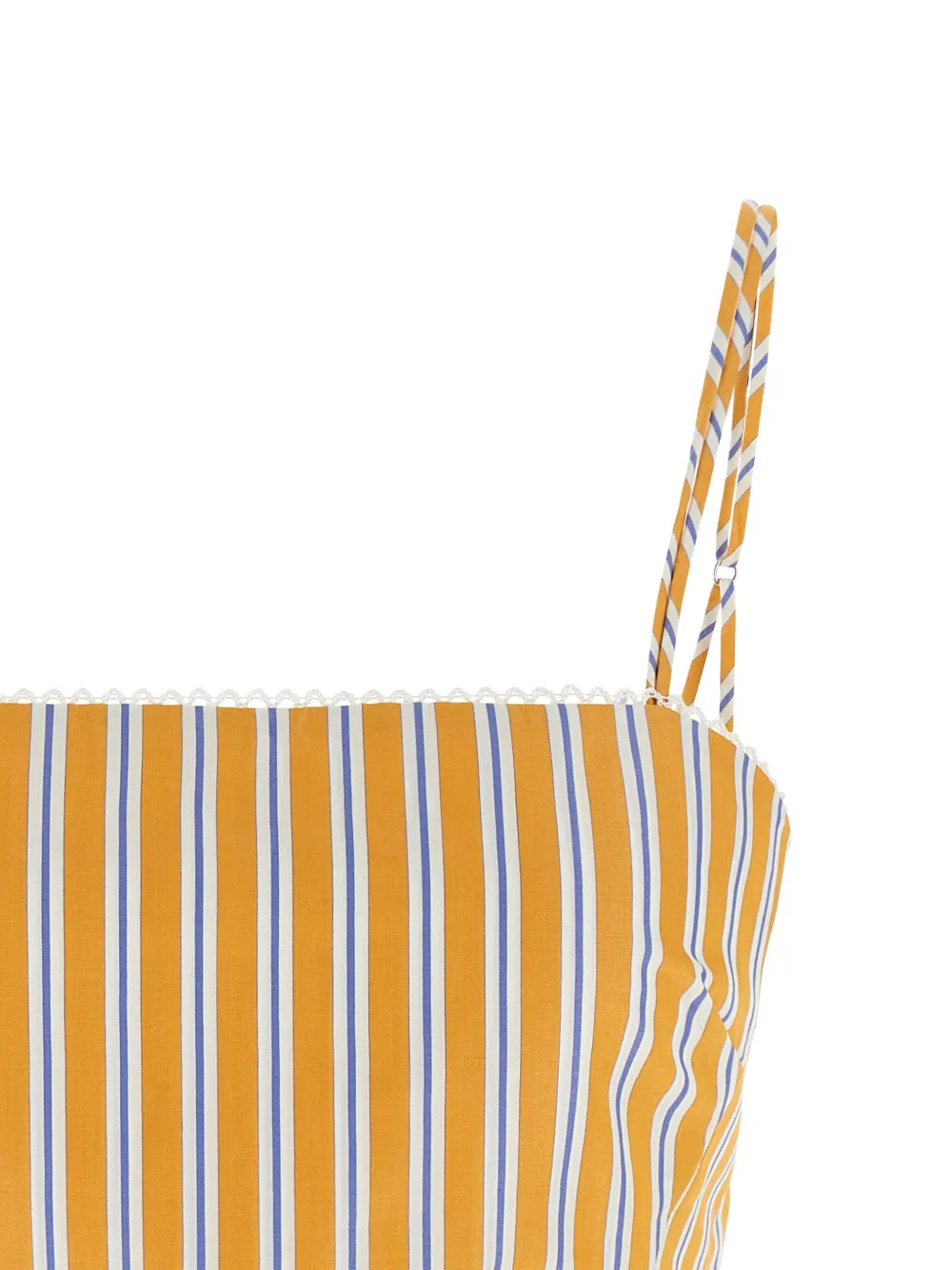 THE ANDAMANE Carrie top met kanten afwerking Geel
