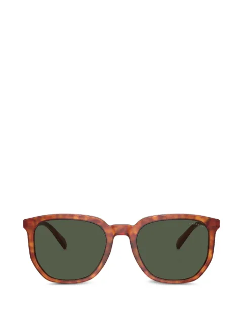 Coach tortoiseshell-effect square-frame sunglasses