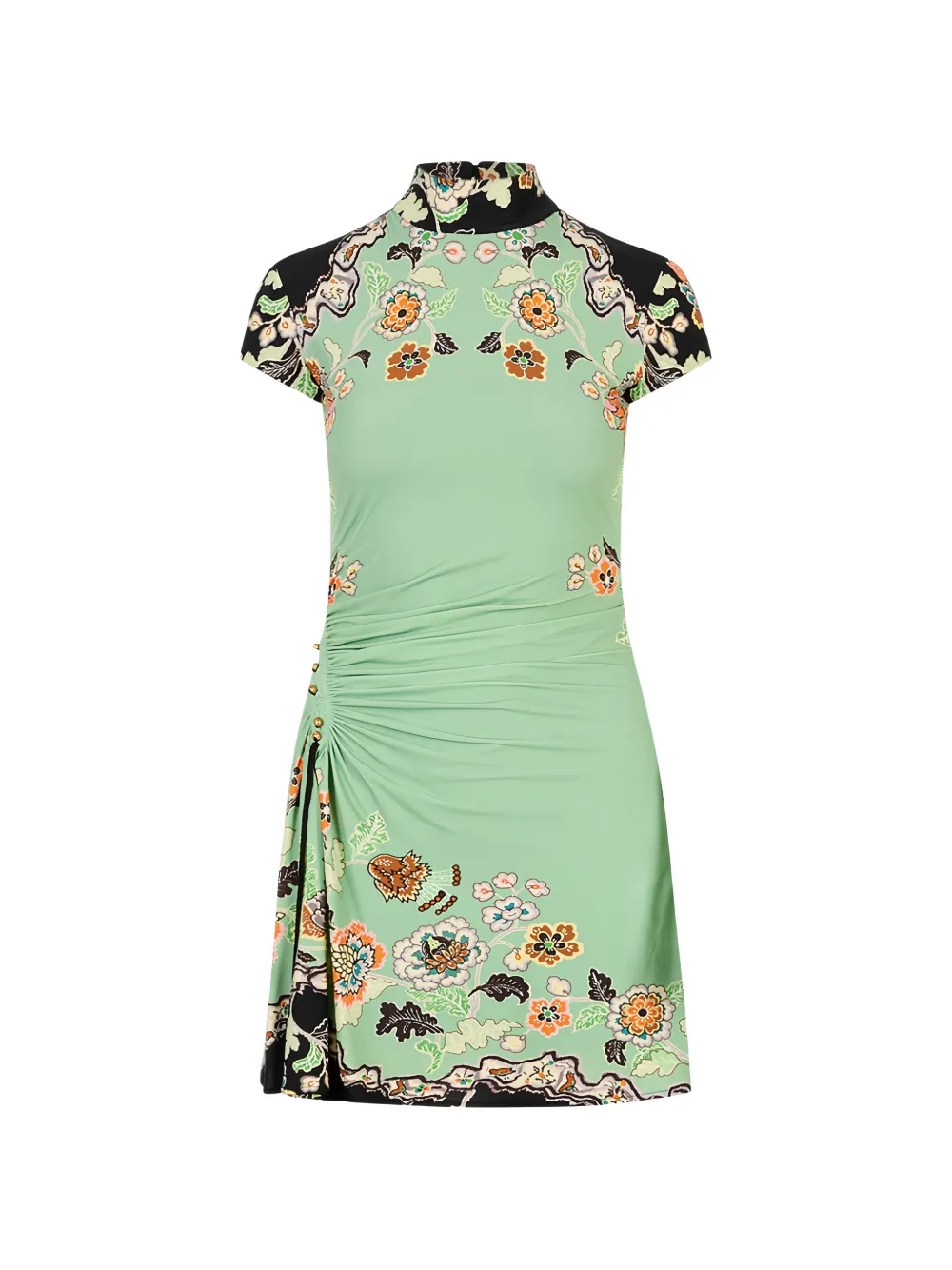 Roberto Cavalli floral-print mini dress - Green