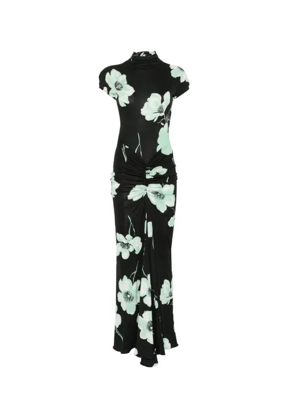 alaia maxi dress Drape Premium soft stretch mesh bodice Labeca London Us Women's Alaia