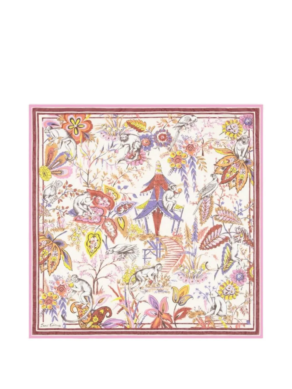 Inoui Editions Inoui floral-print scarf - Toni neutri