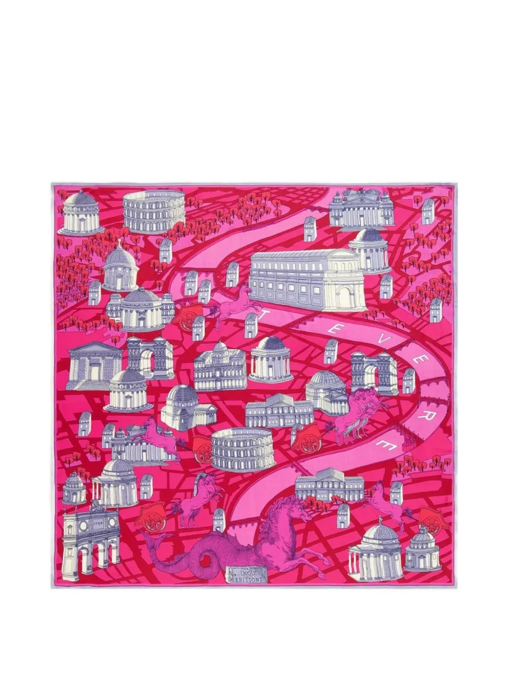 Inoui Editions Inoui architecture-print scarf - Rosa