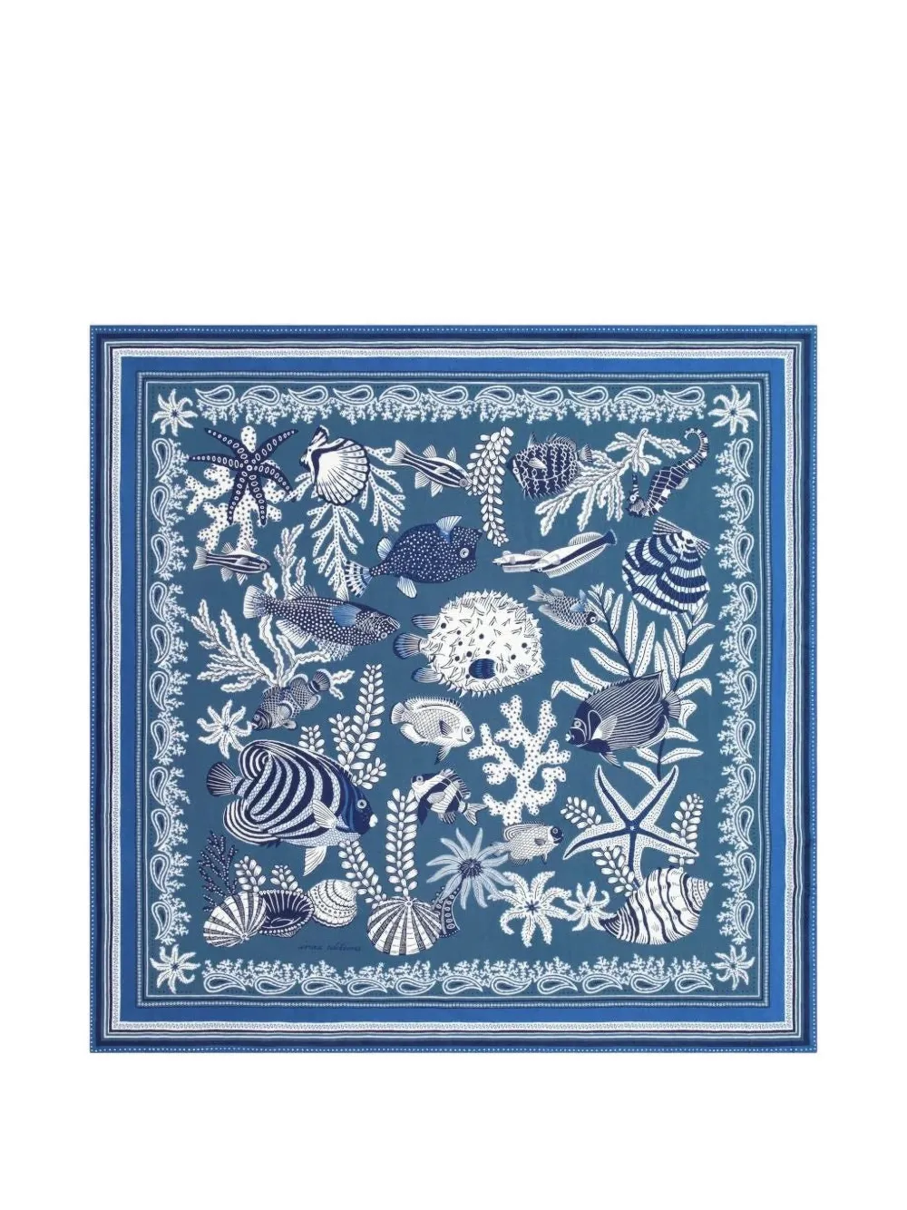 Inoui Editions Inoui Editions square scarf - Blu