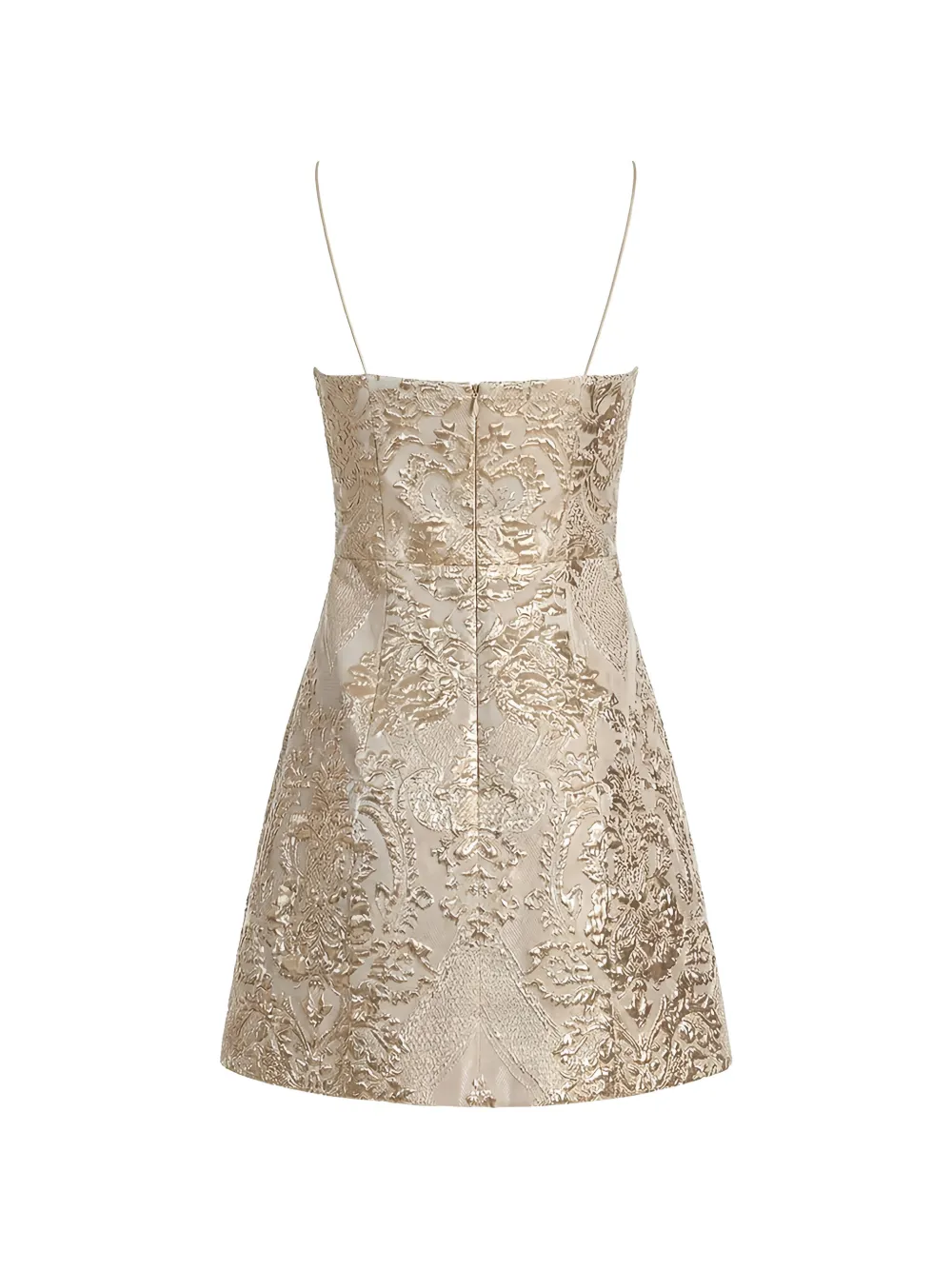 alice + olivia Hallie Peekaboo mini-jurk Goud