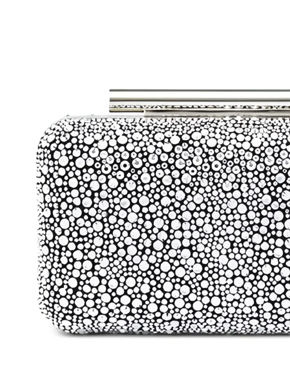 Alexander McQueen T-Bar clutch verfraaid met kristallen Zilver