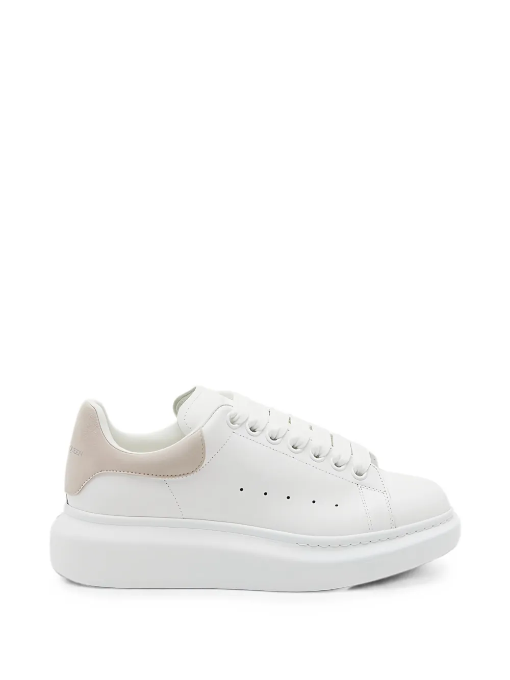 Alexander Mcqueen Oversized Suede-trim Sneakers In White