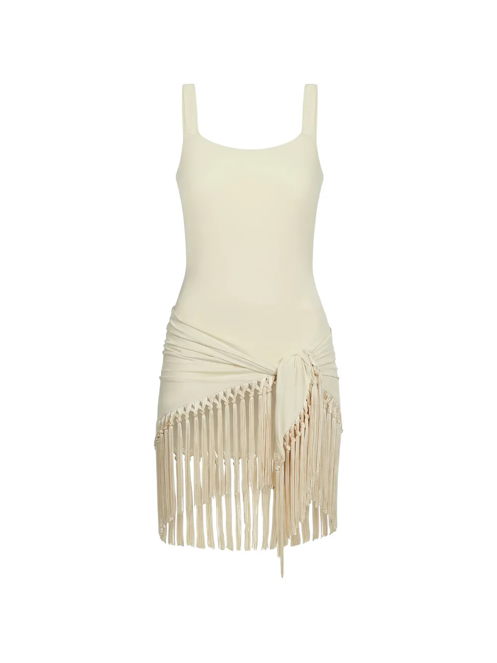 Taller Marmo Mini Lido fringed-pareo swimsuit - Toni neutri