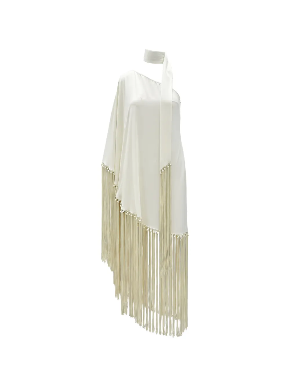 Taller Marmo Gunilla fringe-trimmed maxi dress - Nude