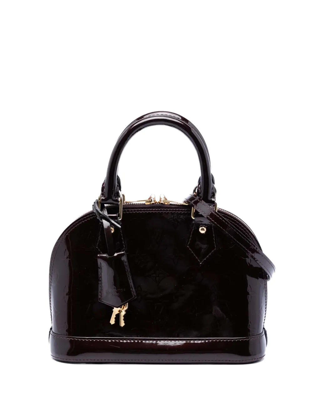 Louis Vuitton Pre-Owned 2014 Monogram Vernis Alma BB satchel - Purple