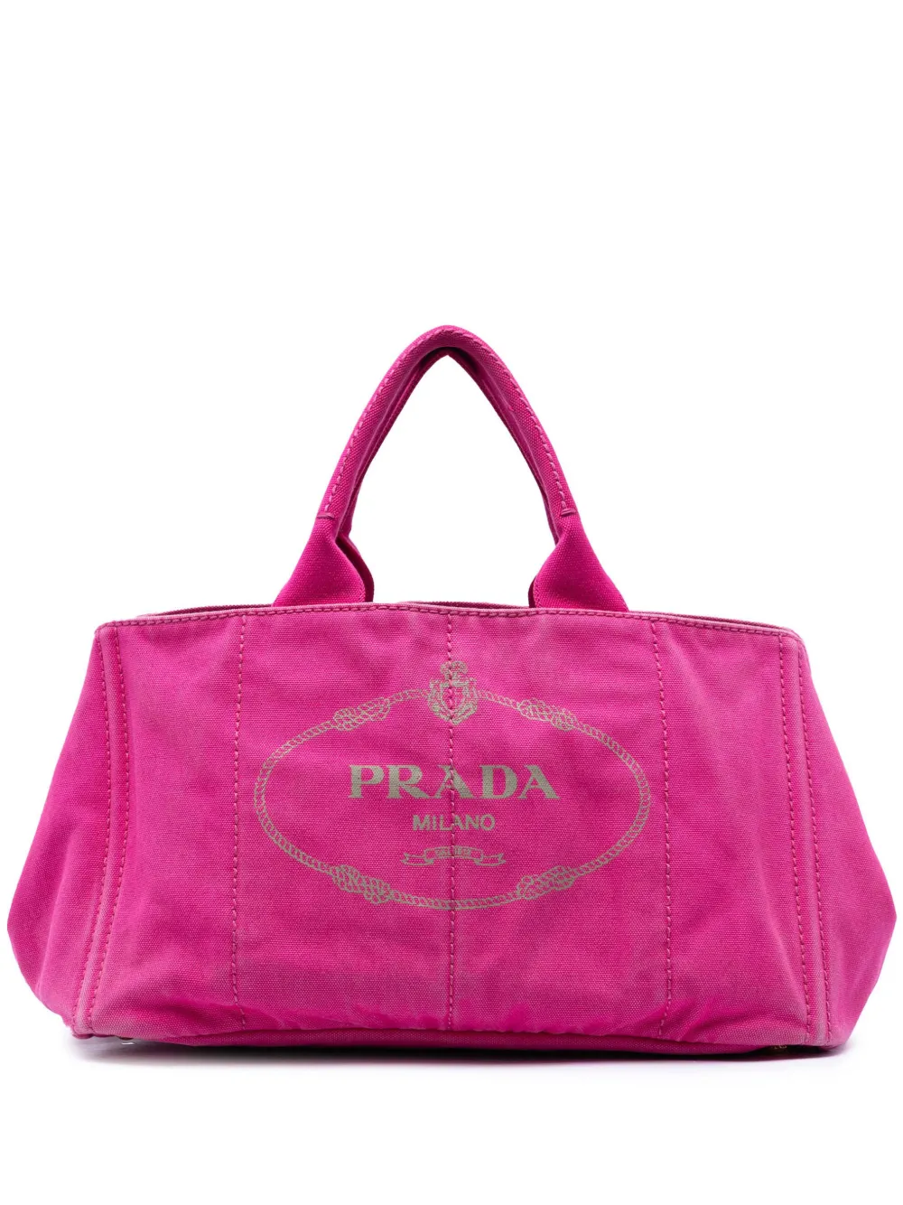 Prada Pre-Owned Borsa a tracolla Canapa Logo in tela 2000-2013 - Rosa