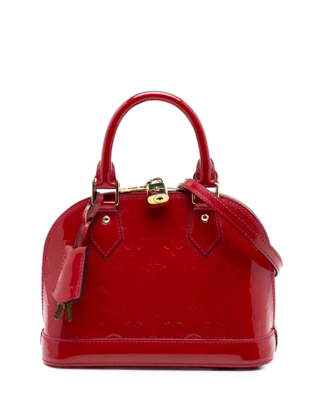 Louis Vuitton Pre-Owned 2013 Monogram Vernis Alma BB Satchel-Tasche - Rot
