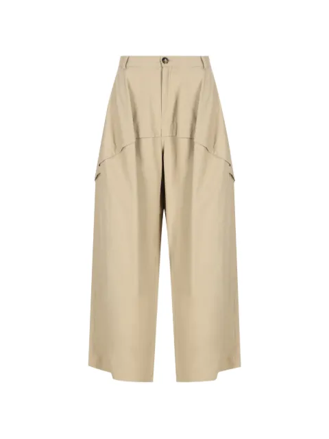 LOEWE pantalones con paneles y parche del logo