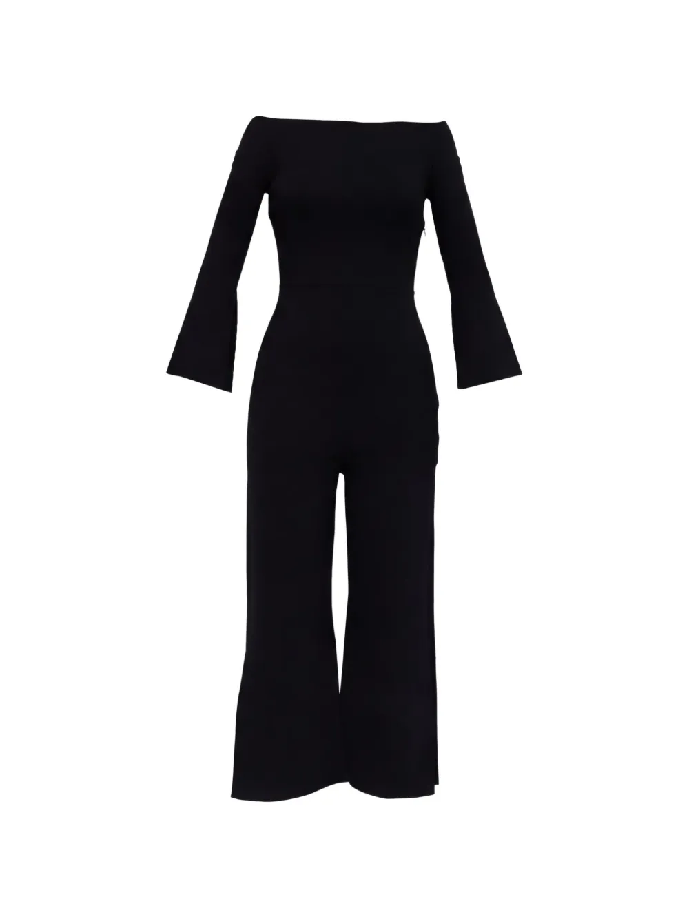 Roland Mouret Bateau neckline jumpsuit - Black