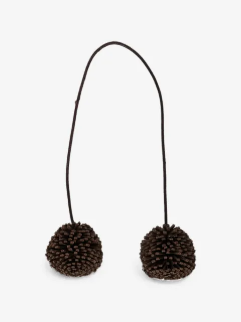 DRAGON DIFFUSION pom-pom leather bag charm