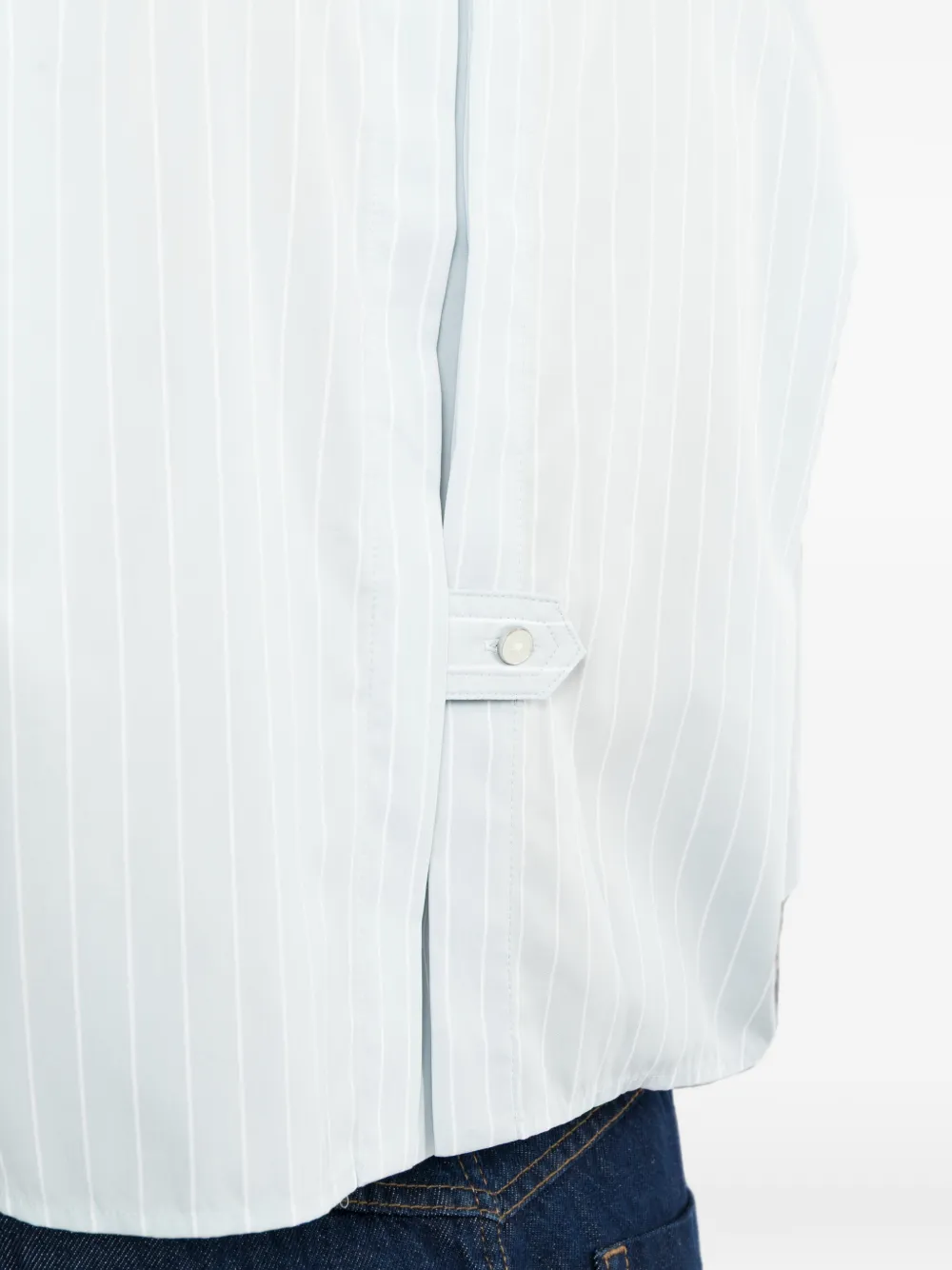 Helmut Lang Gestreept overhemd Blauw