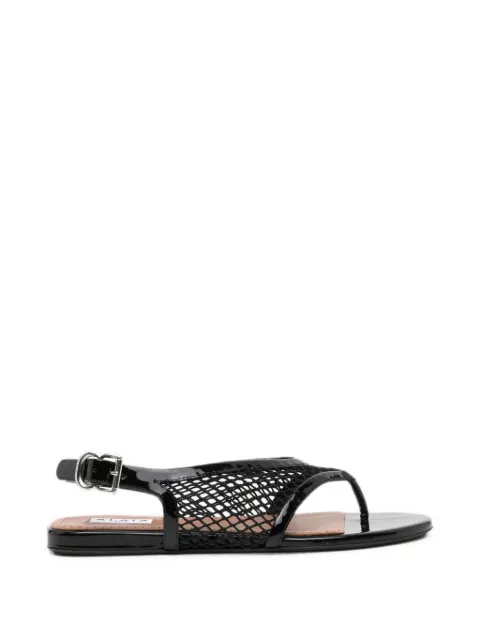 Alaïa mesh-panelled patent-leather sandals