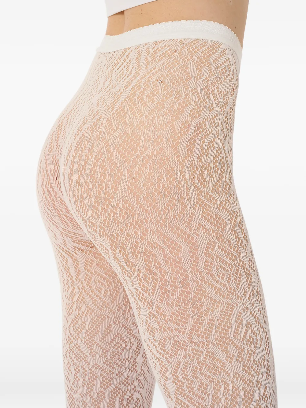 Wolford Panty met kant-effect Wit