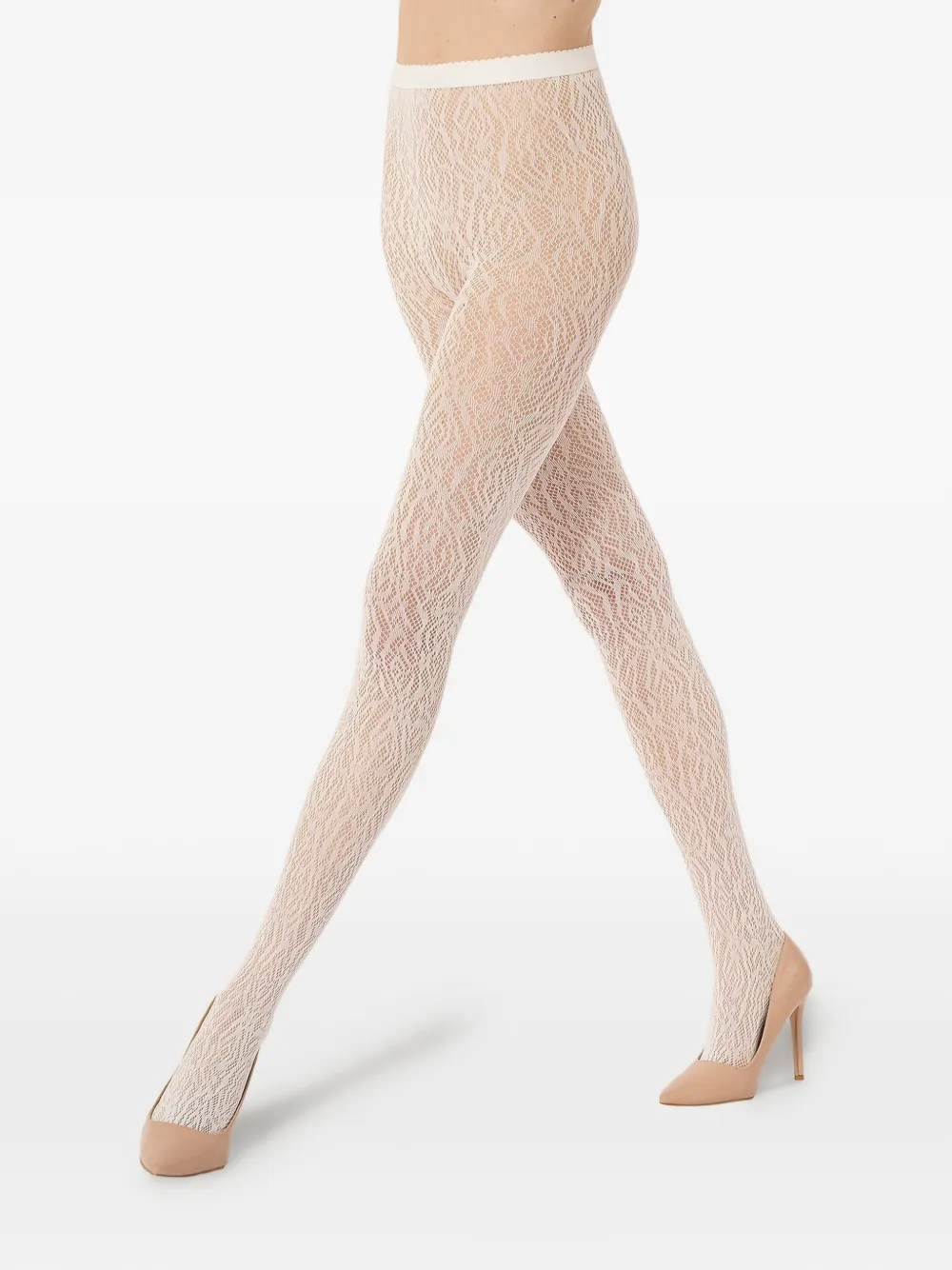 Wolford Panty met kant-effect Wit