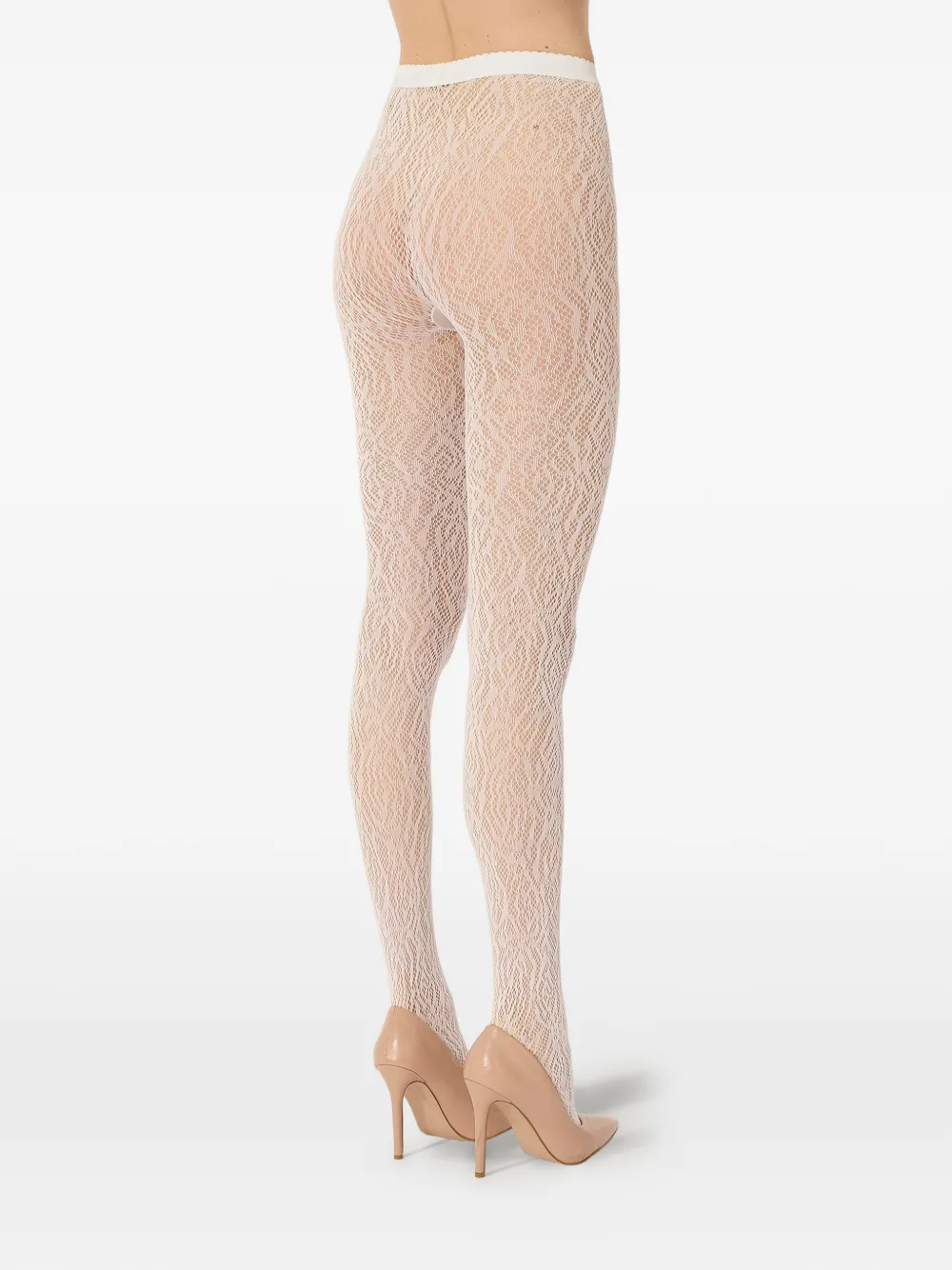 Wolford Panty met kant-effect Wit