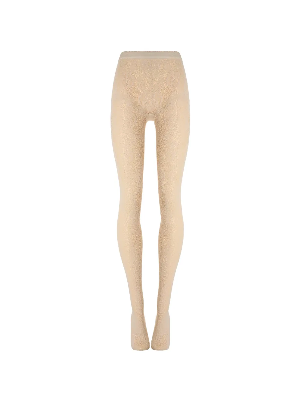 Wolford Strumpfhose aus Spitze mit Blumen - Nude
