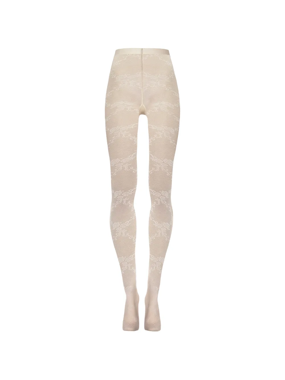 Wolford Strumpfhose aus geblümter Spitze - Nude