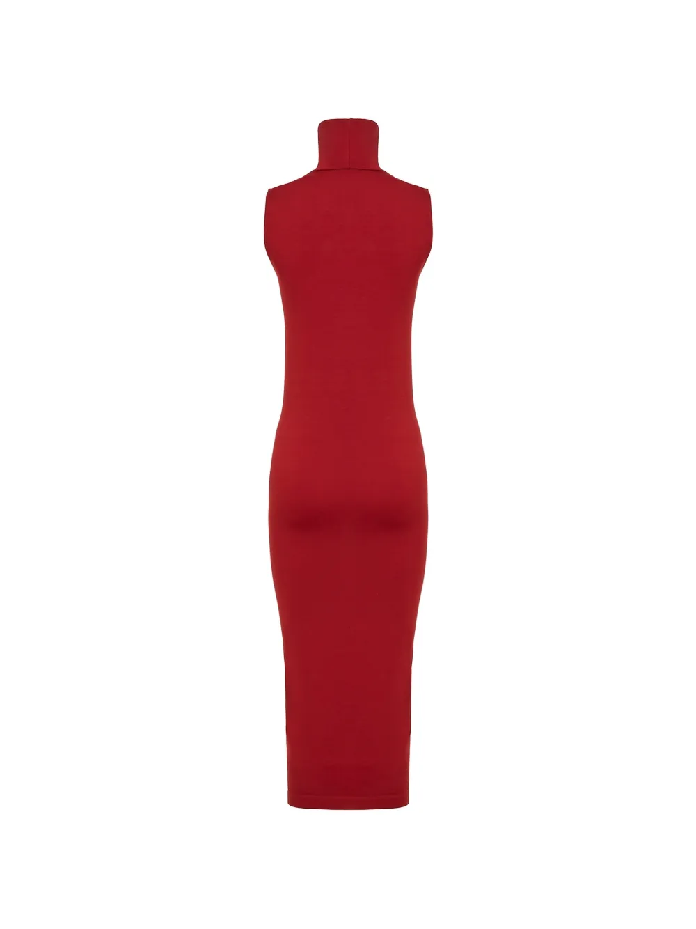 Wolford Naadloze midi-jurk met col Rood