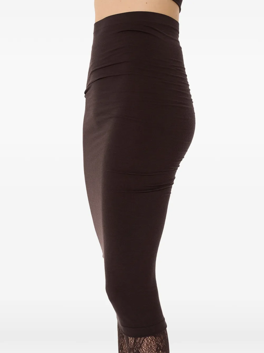 Wolford Naadloze midi-rok Bruin