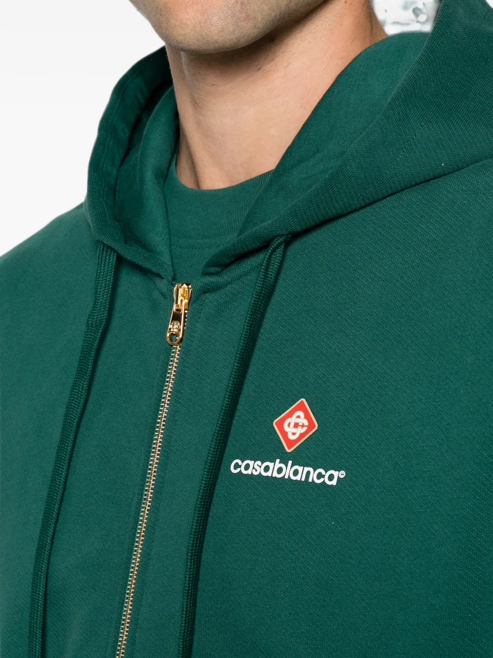 Casablanca Hoodie met geborduurd logo Groen