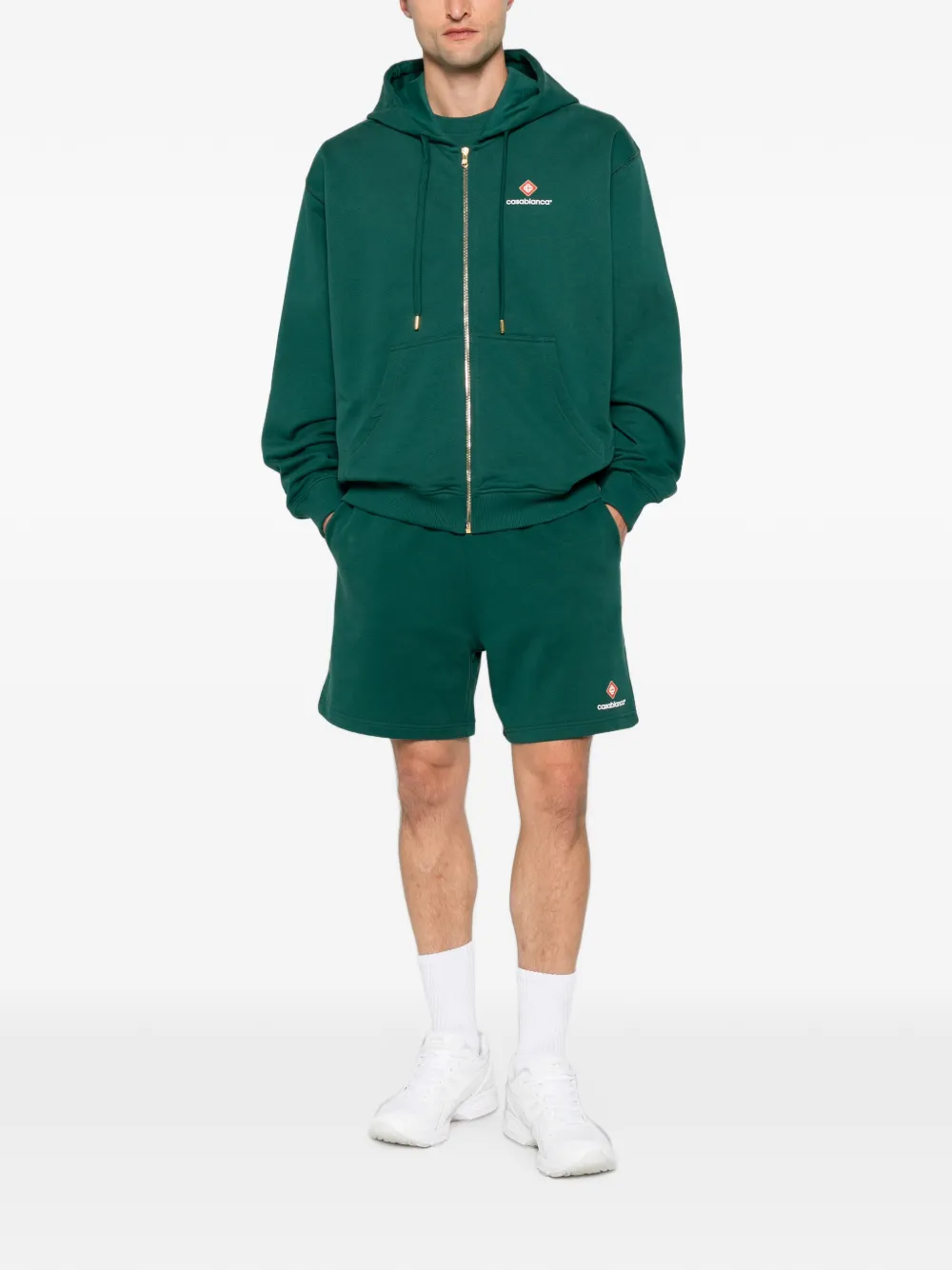 Casablanca Hoodie met geborduurd logo Groen