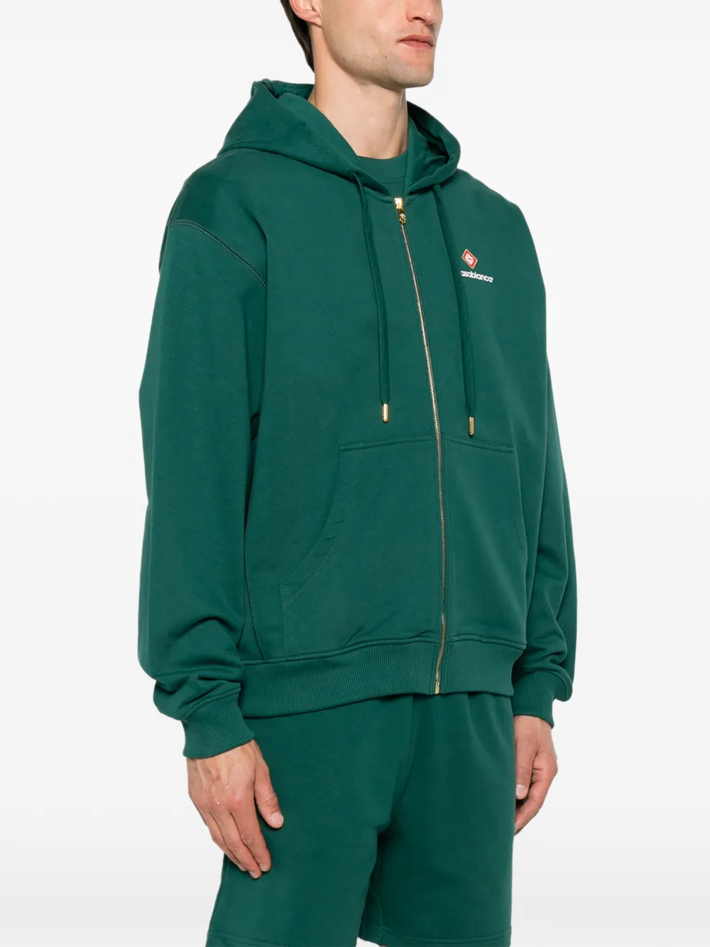 Casablanca Hoodie met geborduurd logo Groen