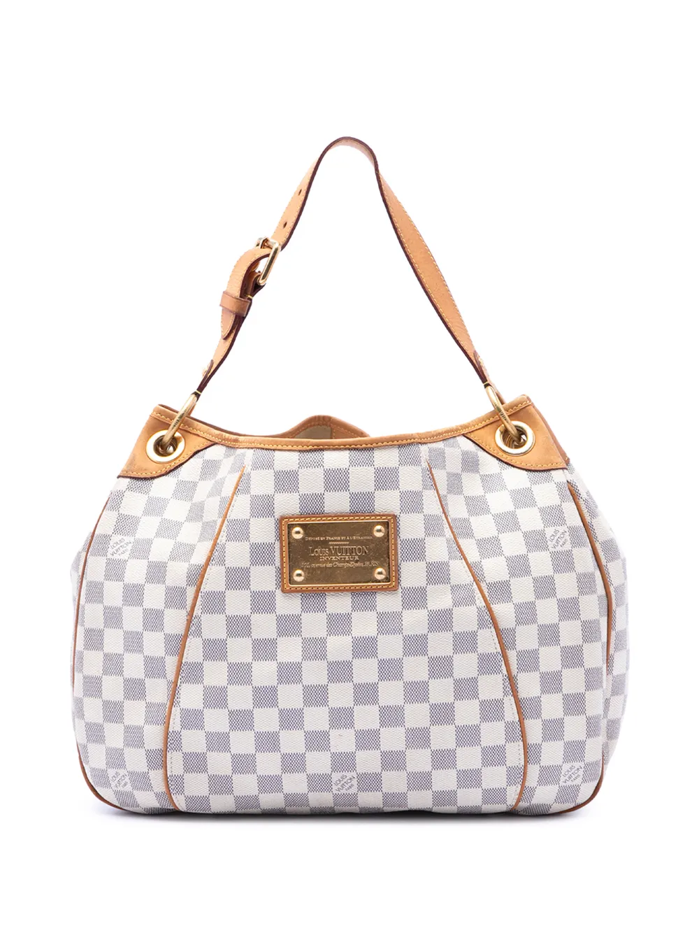 Louis Vuitton Pre-Owned 2009-2014 Damier Azur Galliera PM Schultertasche - Weiß