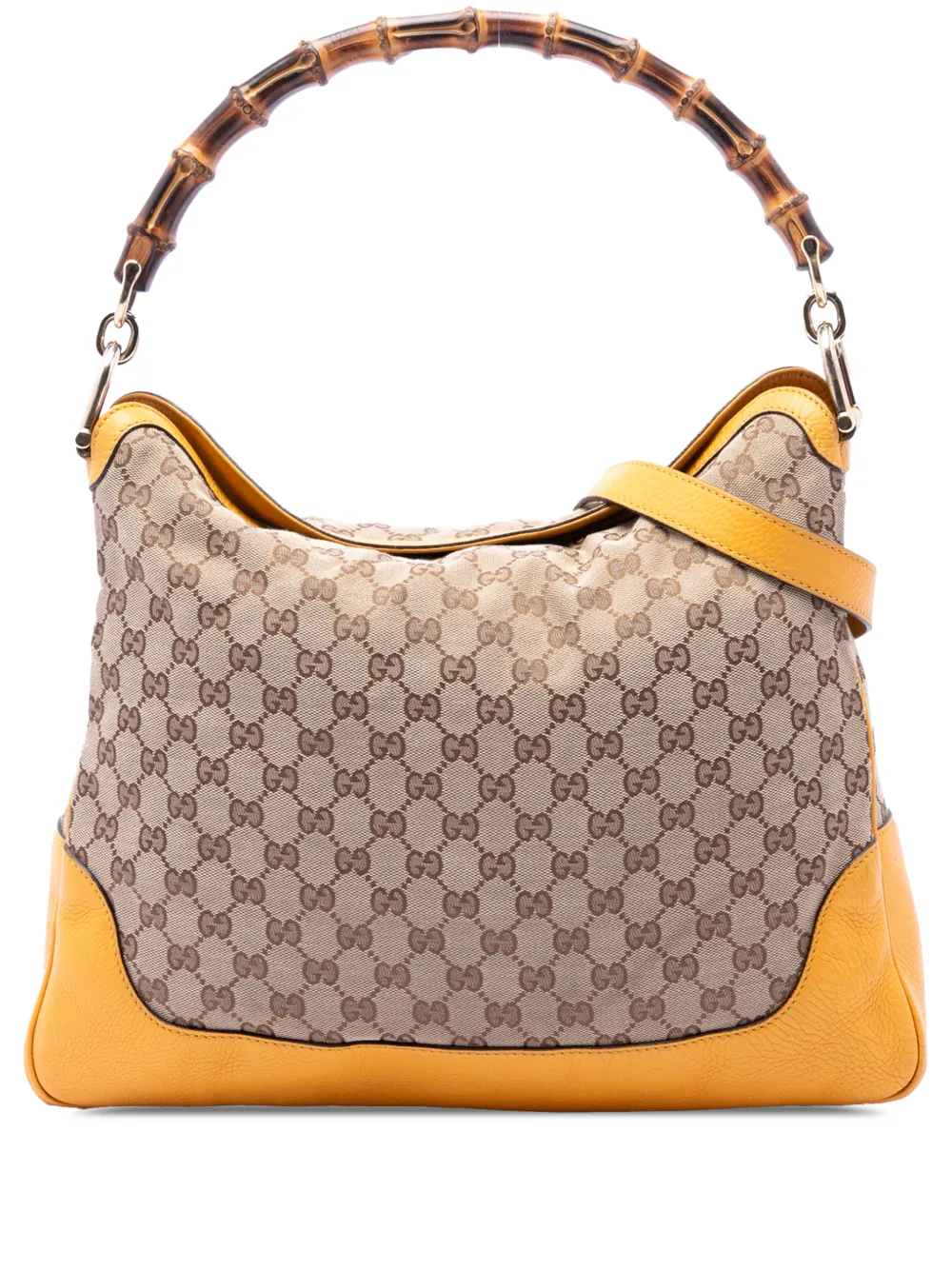 Gucci Pre-Owned 2016-2026 GG Canvas Bamboo Diana satchel - Yellow