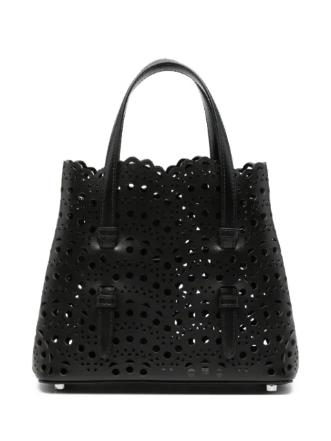 Alaïa Mina 20 bag in perforated Vienne calfskin