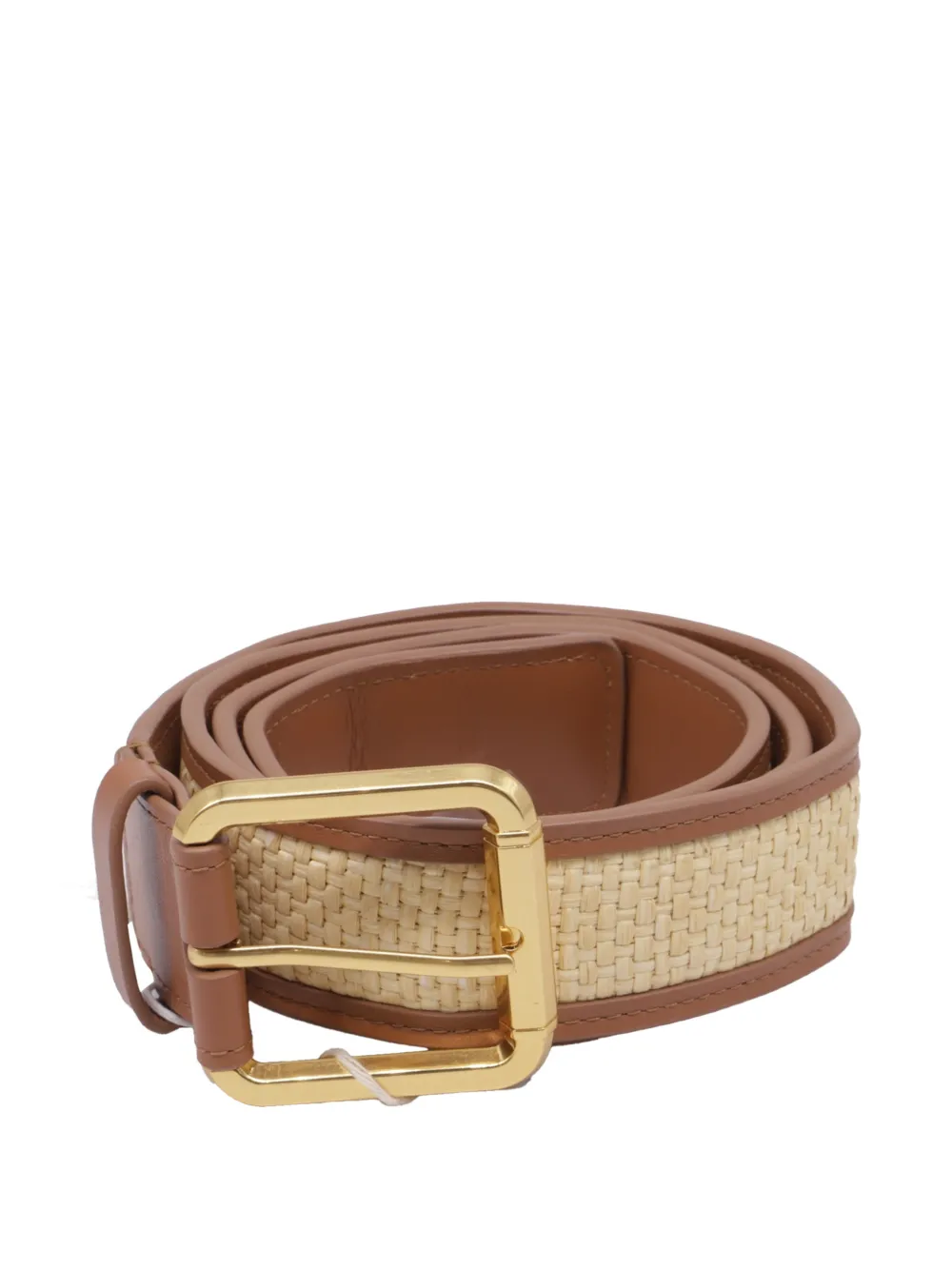 ZIMMERMANN raffia-trimmed belt - Braun