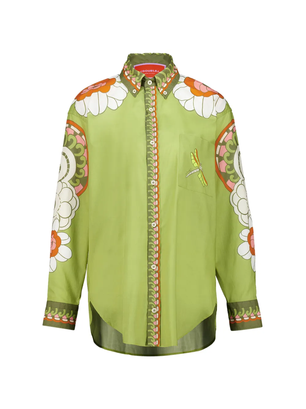 La DoubleJ Anemone Ghirlanda boxy-fit shirt - Verde