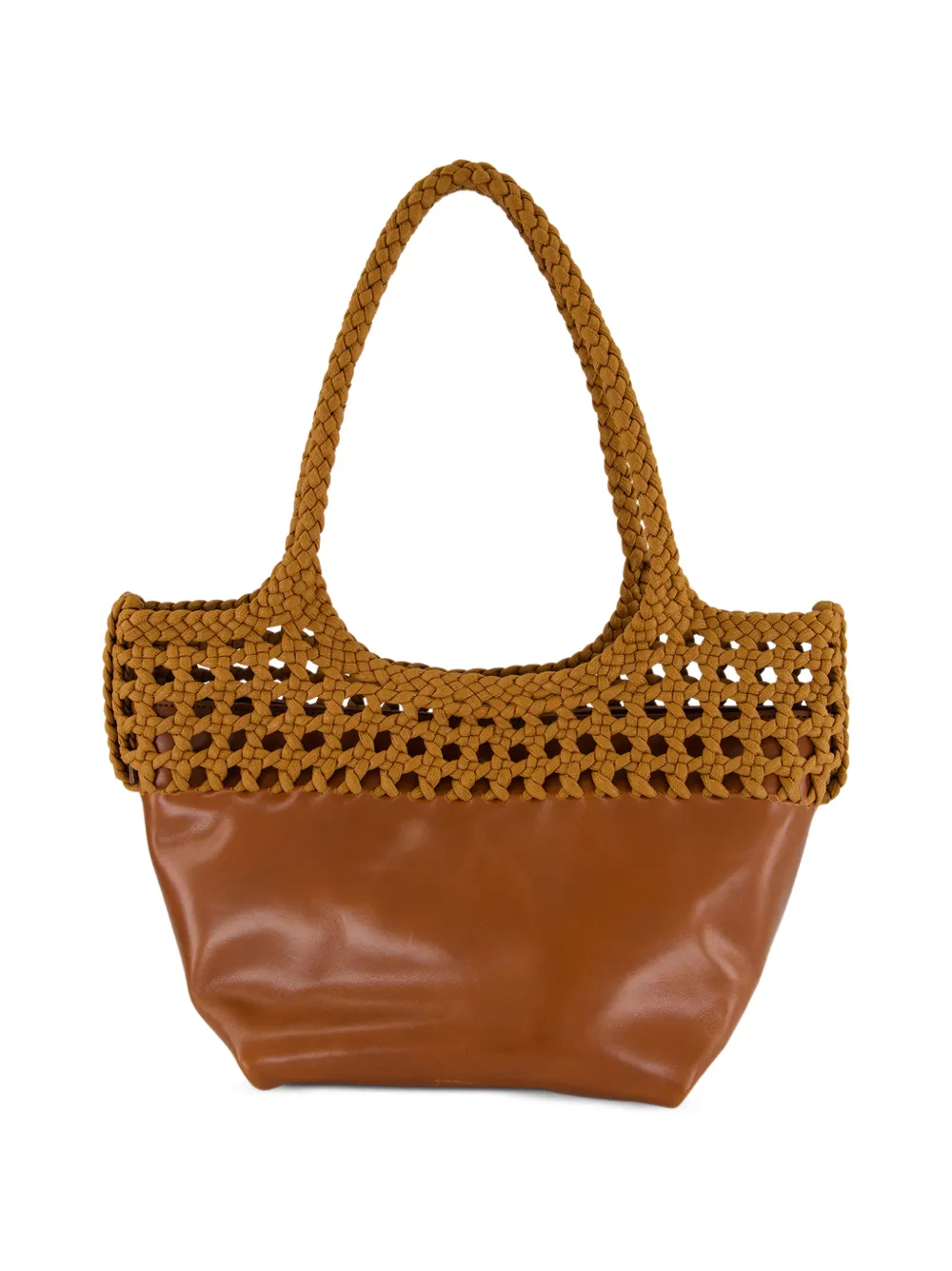 Hereu Borsa a spalla Elma intrecciata - Marrone