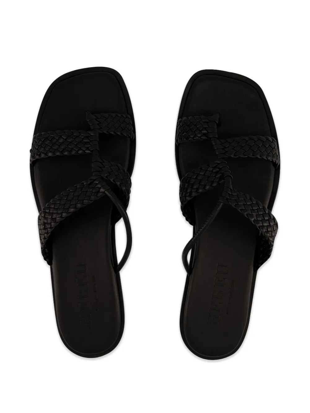 Hereu Lina geweven sandalen Zwart