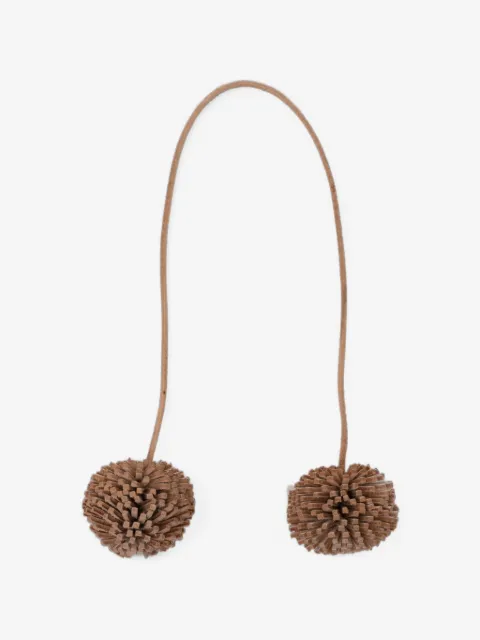 DRAGON DIFFUSION pom-pom leather charm