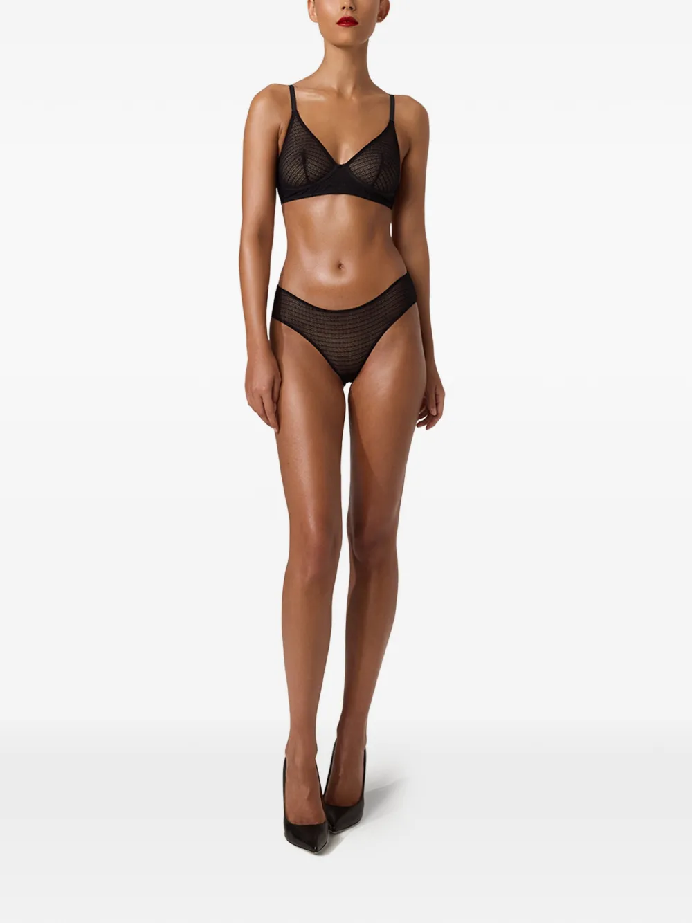 Wolford culotte à motif géométrique - Noir