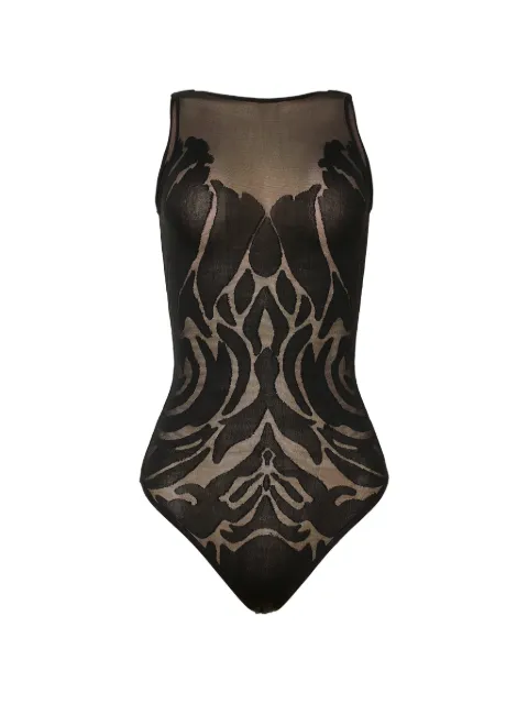 Wolford боди Rose Shadow без рукавов