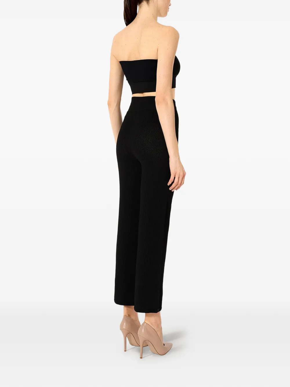 Wolford Naadloze broek met mesh Zwart