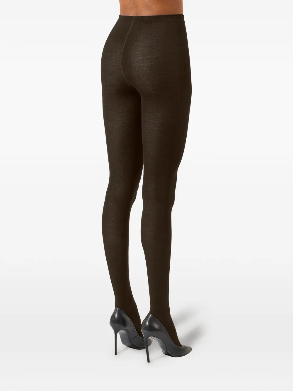Wolford Panty van merinoblend Bruin