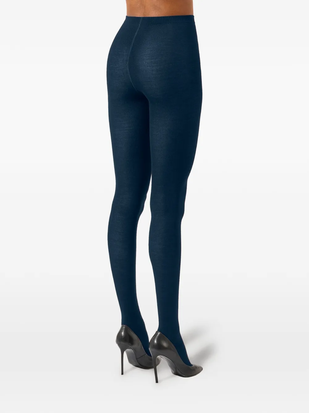 Wolford Panty van merinoblend Blauw