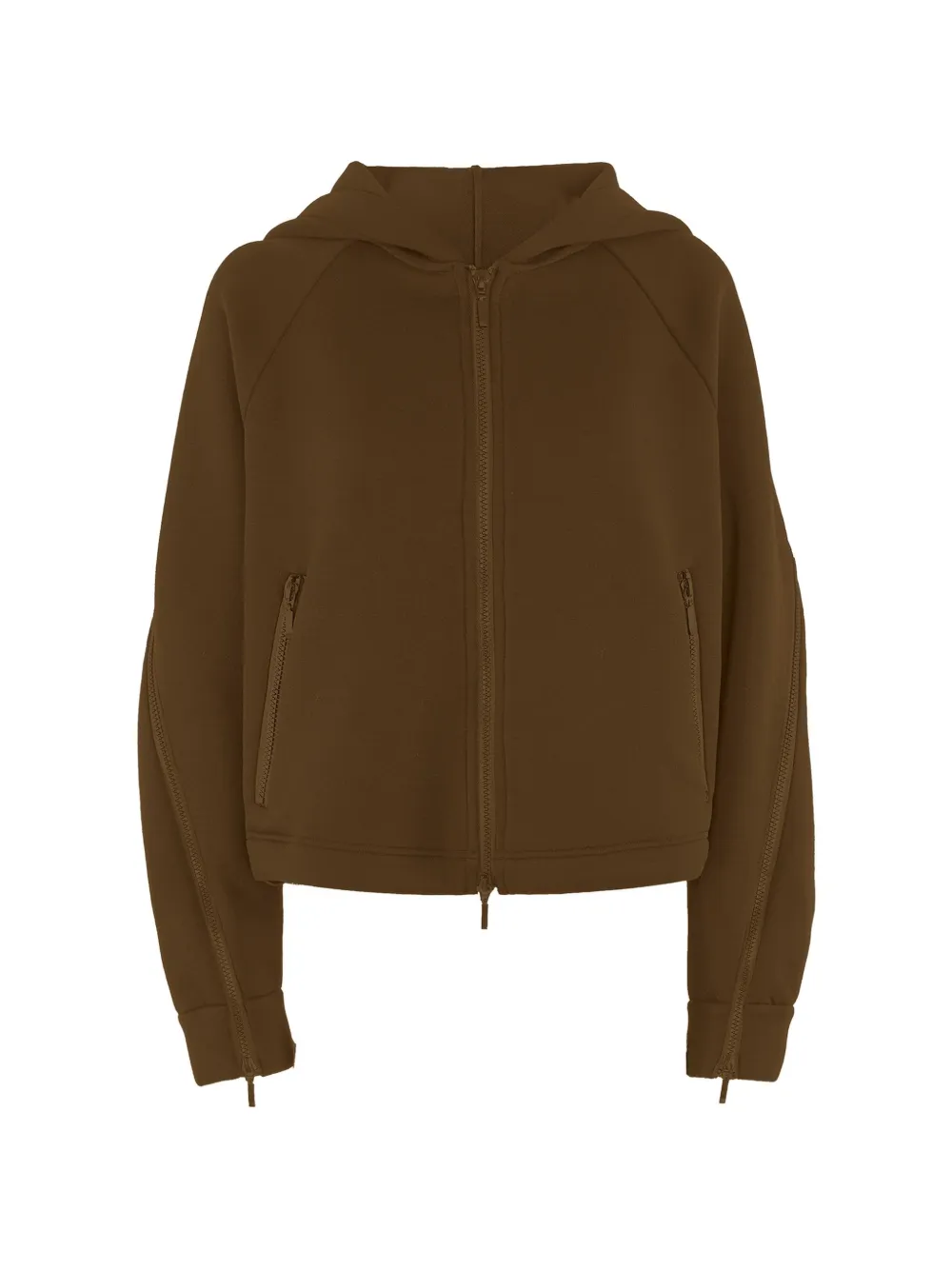 Wolford Urban Touch zip-up hoodie - Brown